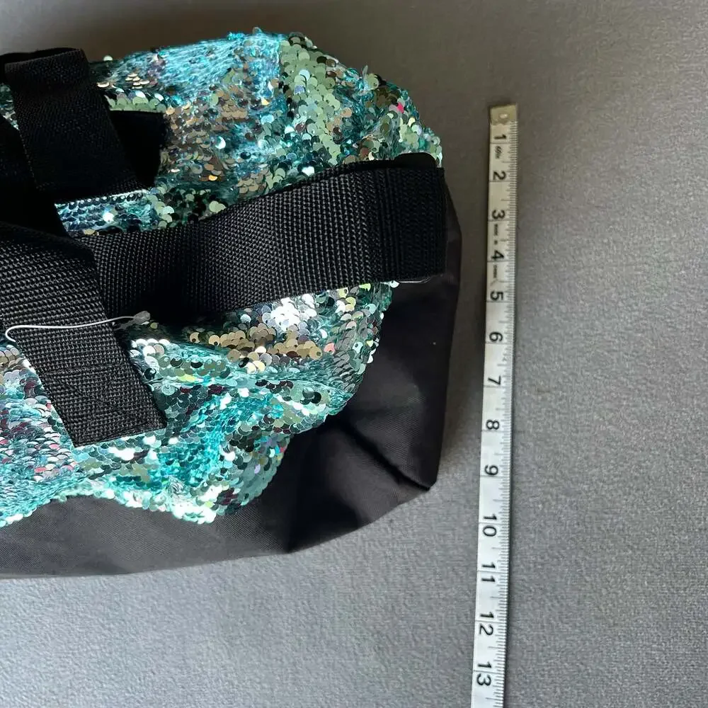 Justice Girls Dance Sequin Duffle Gym Bag Z89